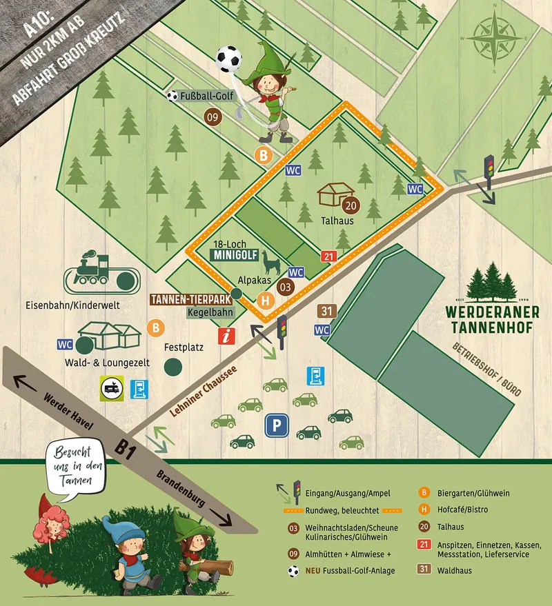 Lageplan Werderaner Tannenhof